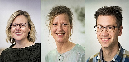 P-opleiders Christel Hessels, Dorothe Ernste en Pieter Dingemanse
