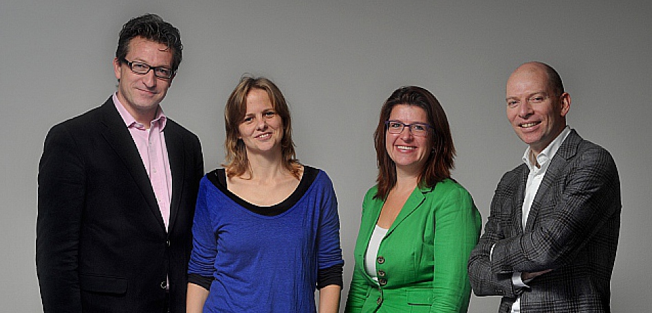 Vivienne de Vogel, Coen van Gestel, Edith Frederiks en Roderick Jansen