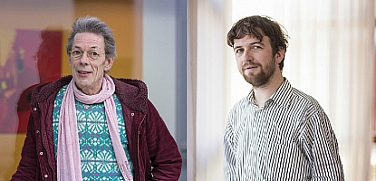Ervaringsdeskundigen Kees van Rest en Jasper Wagteveld
