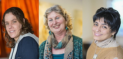 Deelnemers Brenda Roubos, Anne Marie Schneider-Broere en Mirta Marin